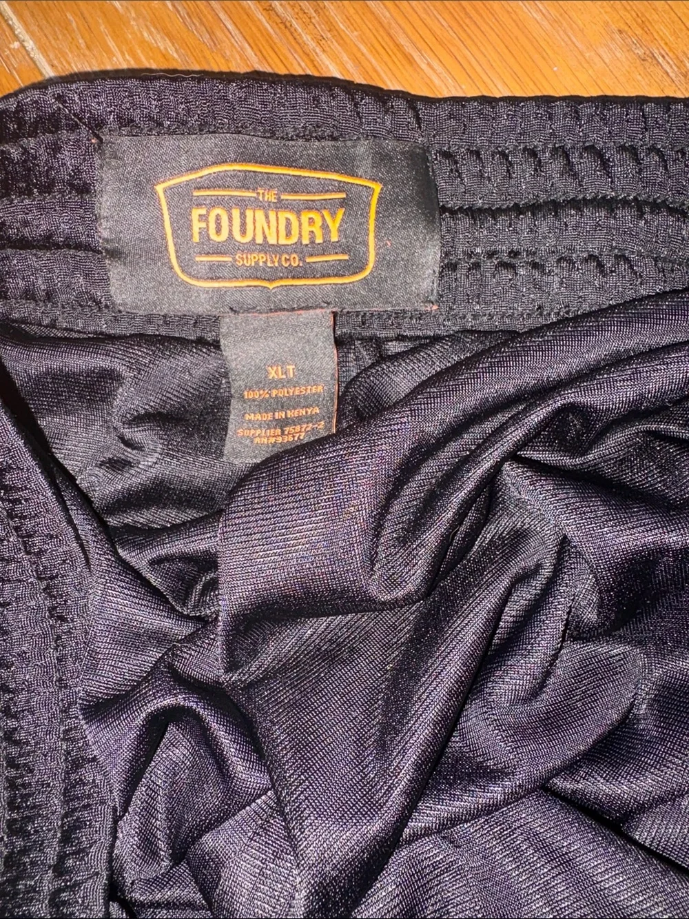 The Foundry Supply Co. Black Athletic Mesh Midi Skirt with Elastic Waistband - Picture 2 of 2